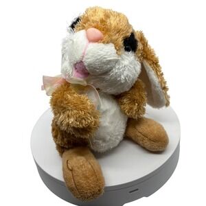 Fiesta Cutie Bunnies Wijelly Plush Brown Beige Bunny Rabbit Stuffed Animal‎ Toy